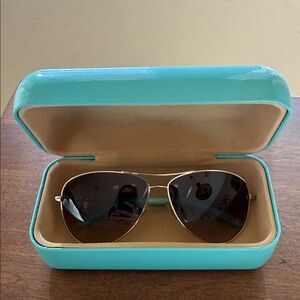 Tiffany and Co. Aviator Sunglasses with Case